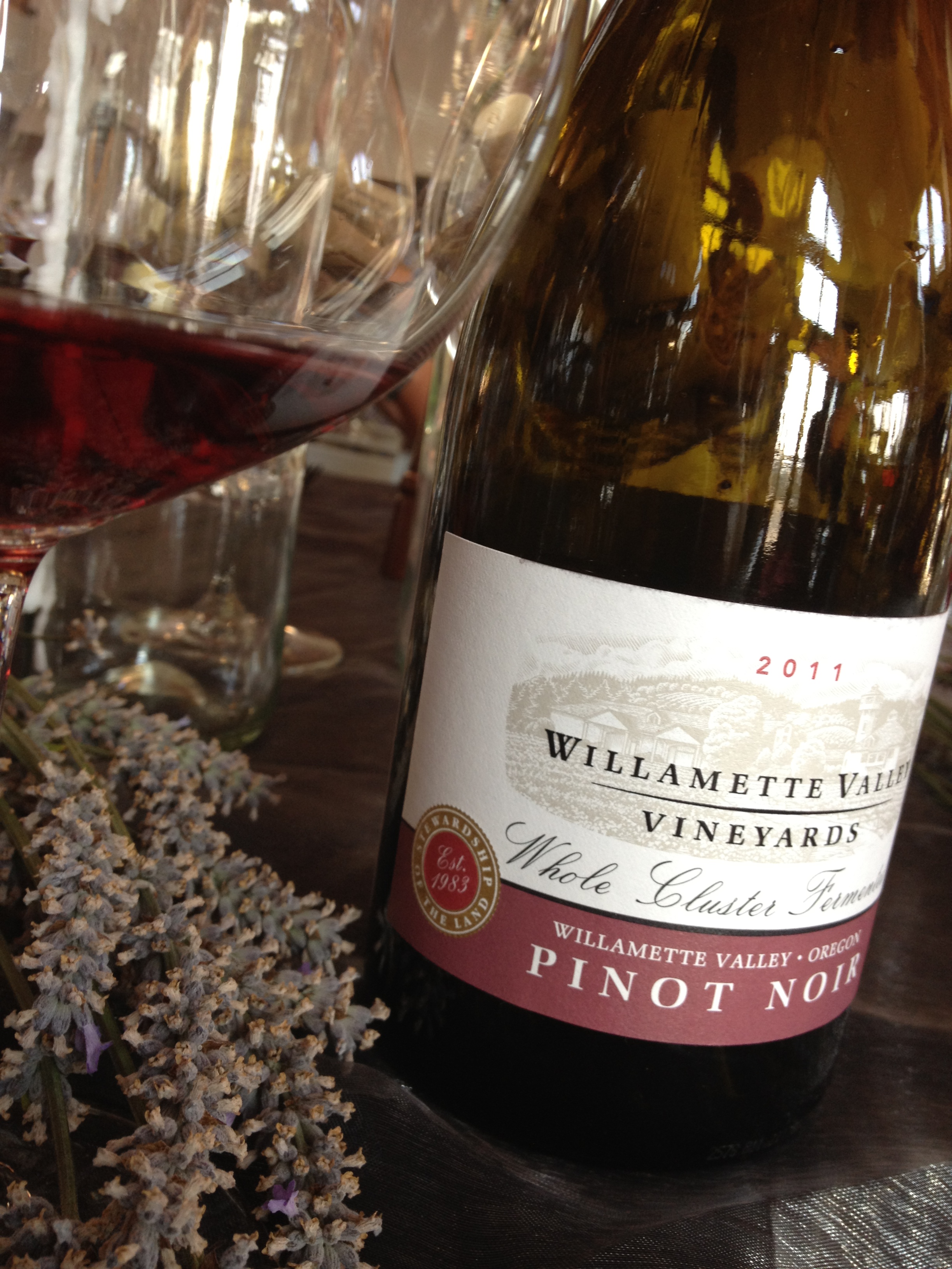 In The Glass Willamette Valley Vineyards Whole Cluster Pinot Noir 2011