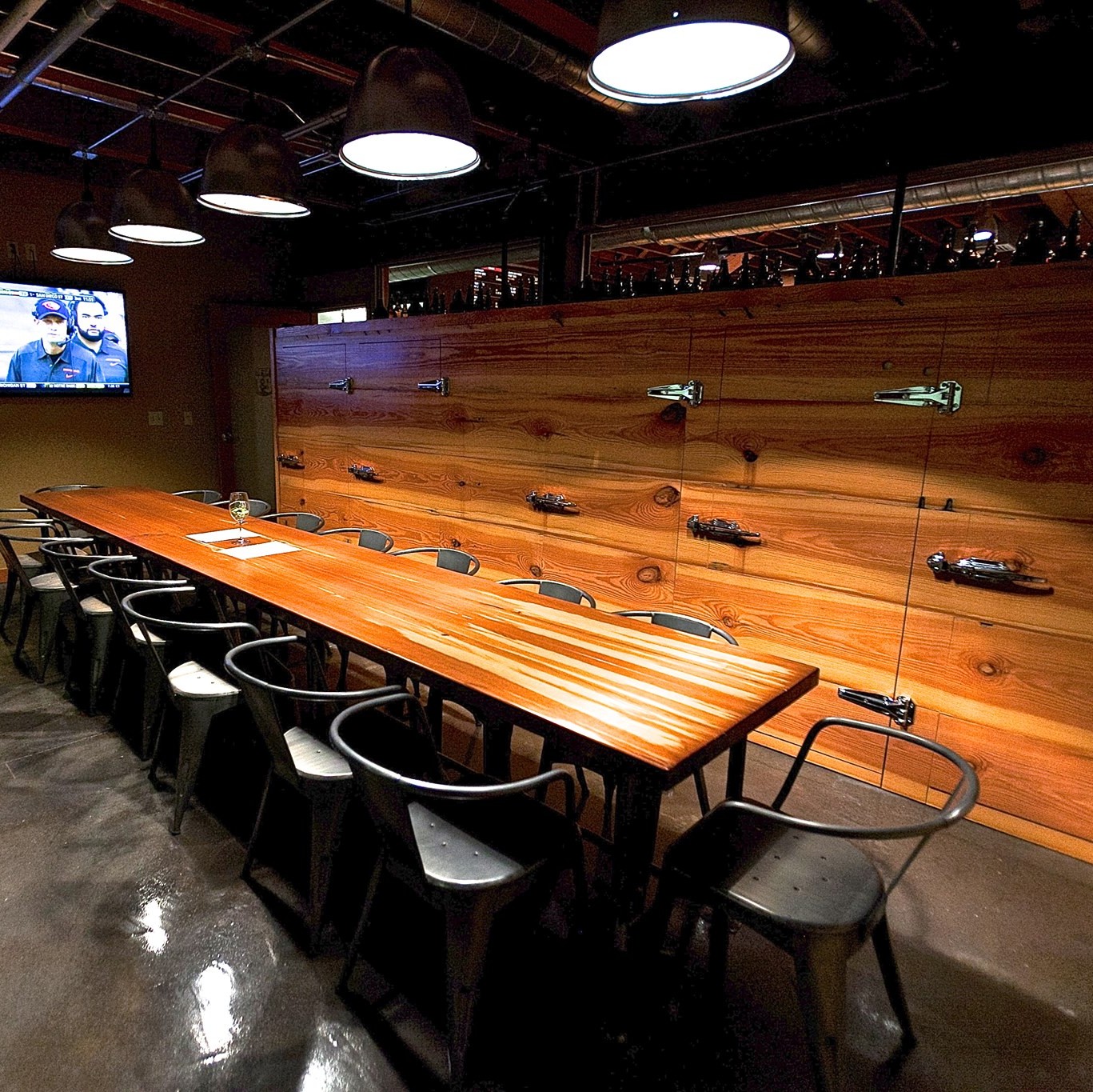 The Barrel Room at the Tap and Growler is used for special events