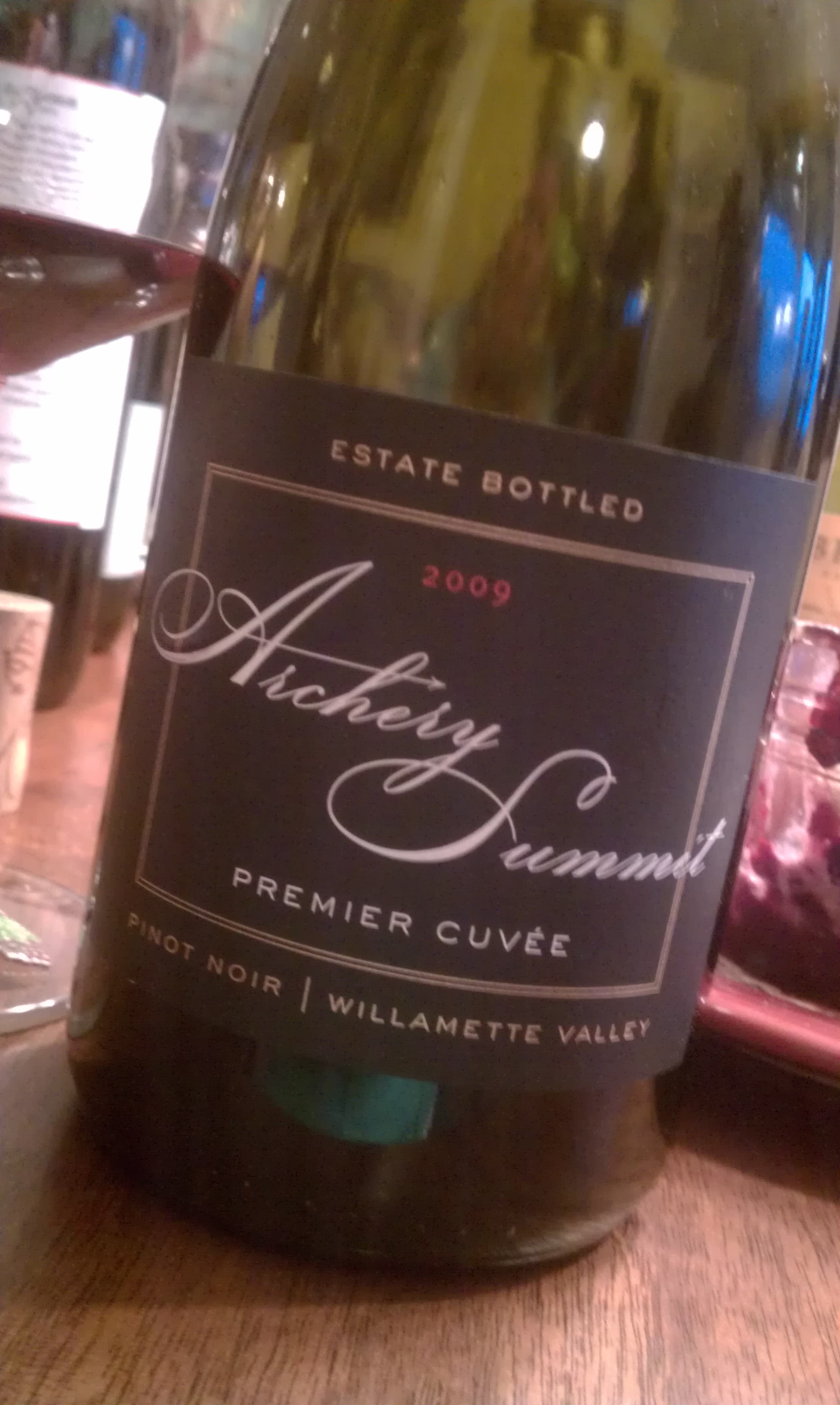 In The Glass: Archery Summit Premier Cuvee Pinot Noir ’09