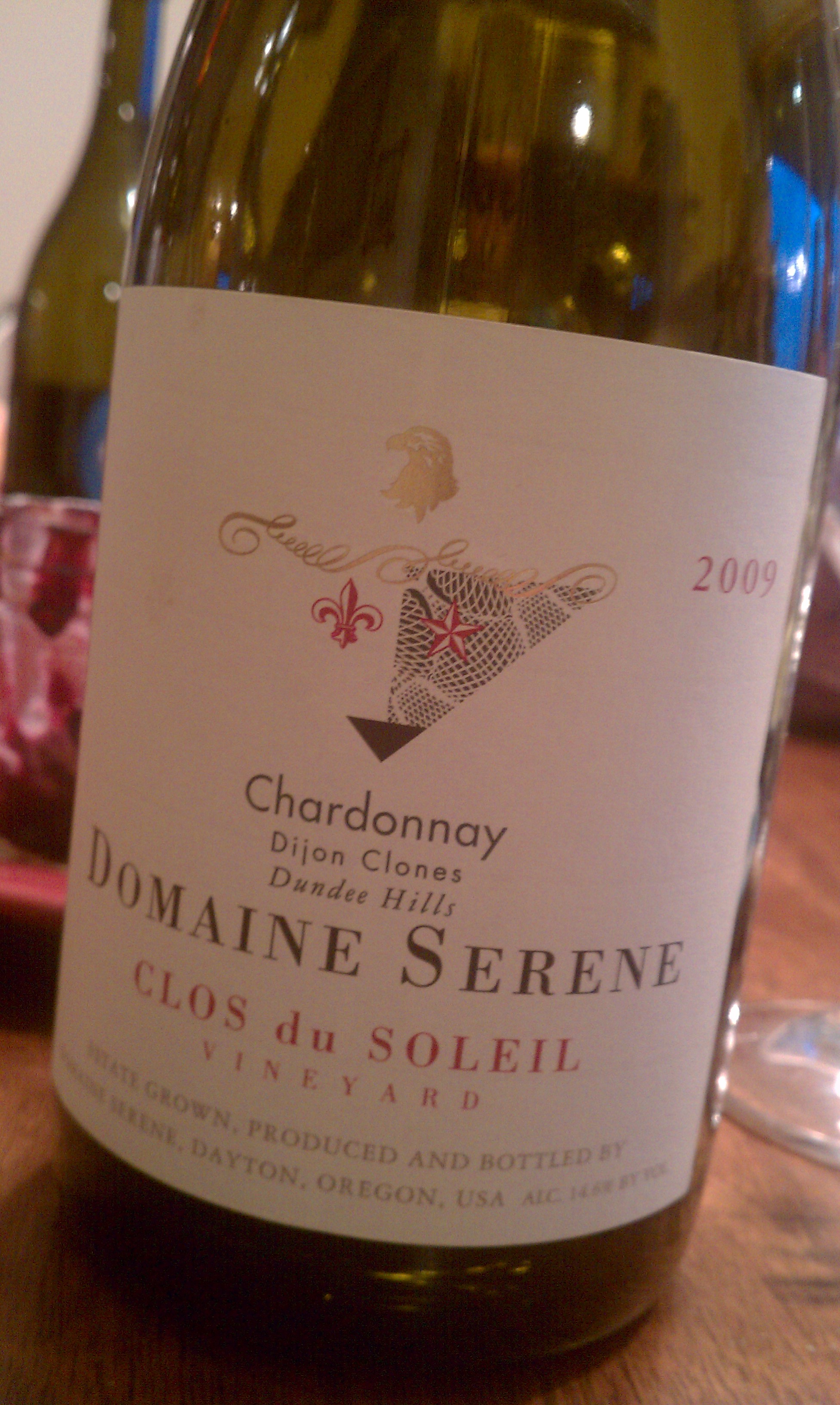 In The Glass: Domaine Serene Clos du Soleil Chardonnay ’09