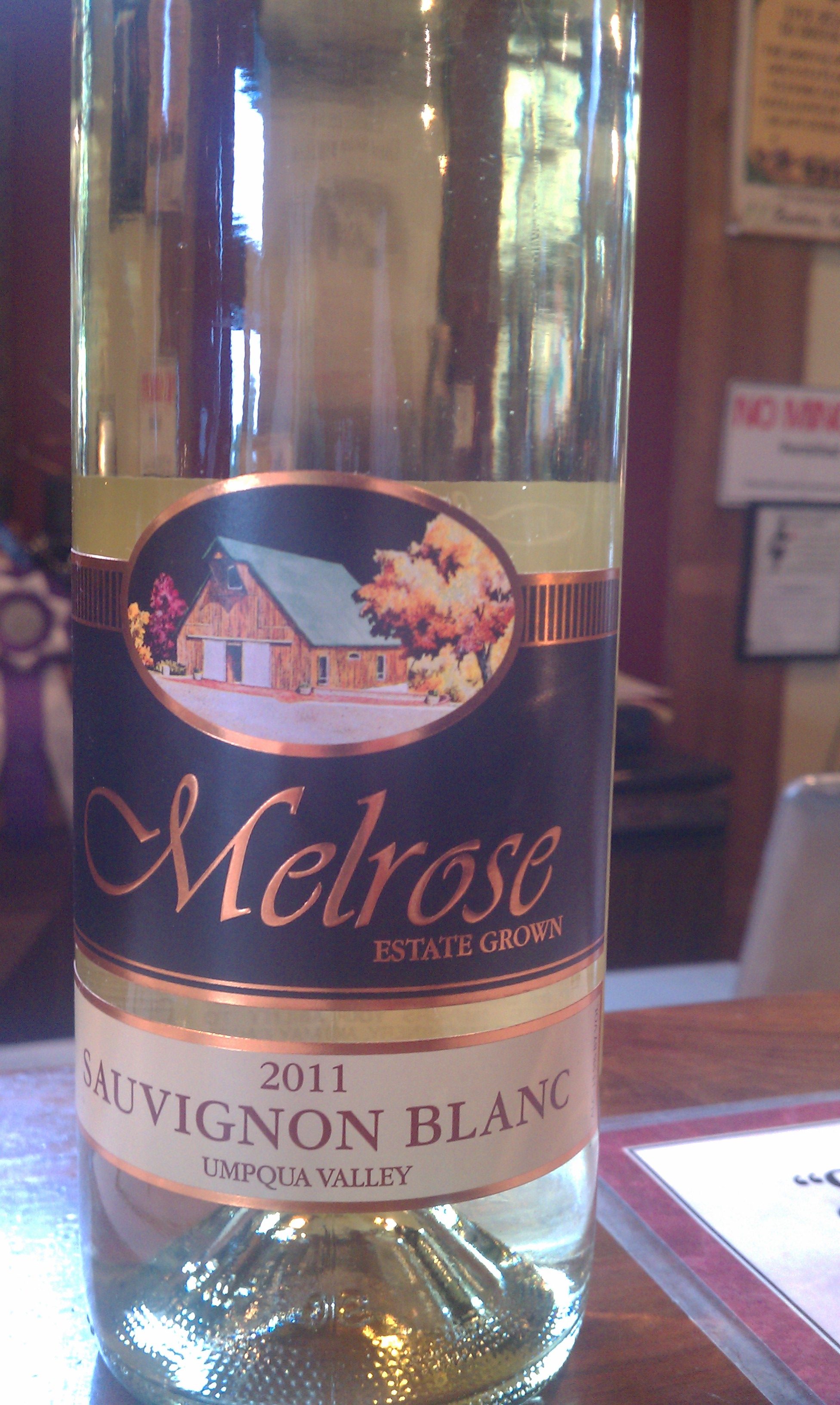 New Release: Melrose Vineyards Sauvignon Blanc 2011