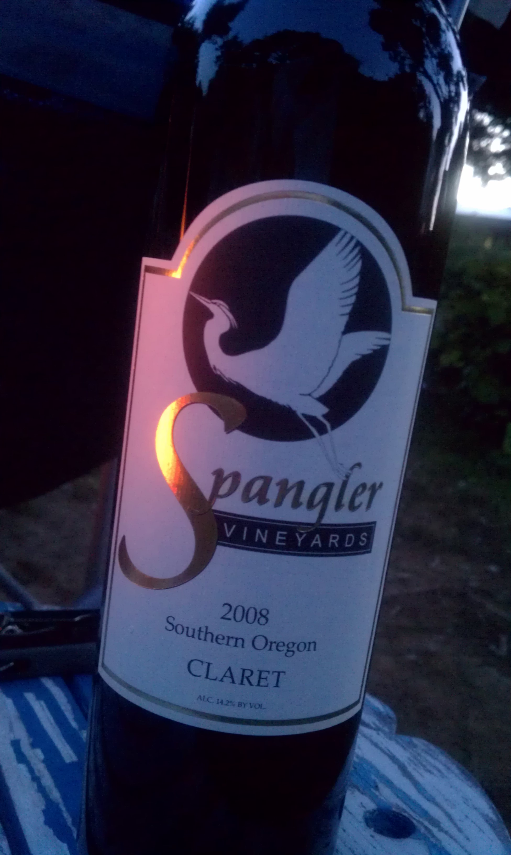 In The Glass: Spangler Vineyards Claret 2008