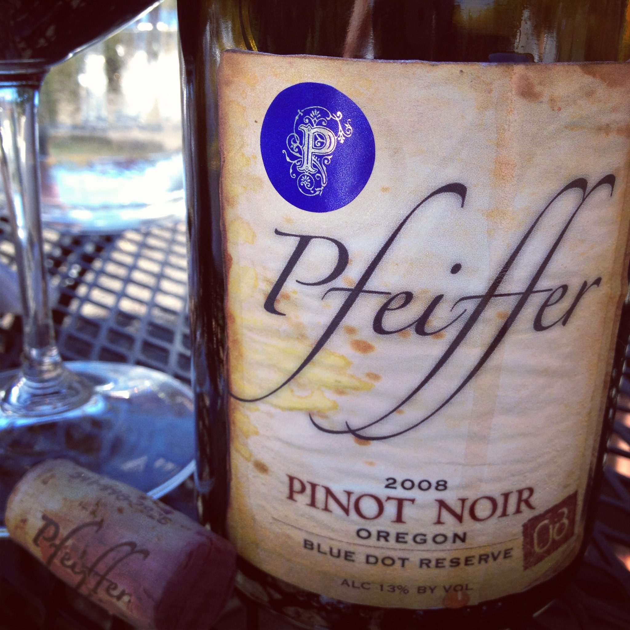 In The Glass: Pfeiffer ’08 Blue Dot Reserve Pinot Noir