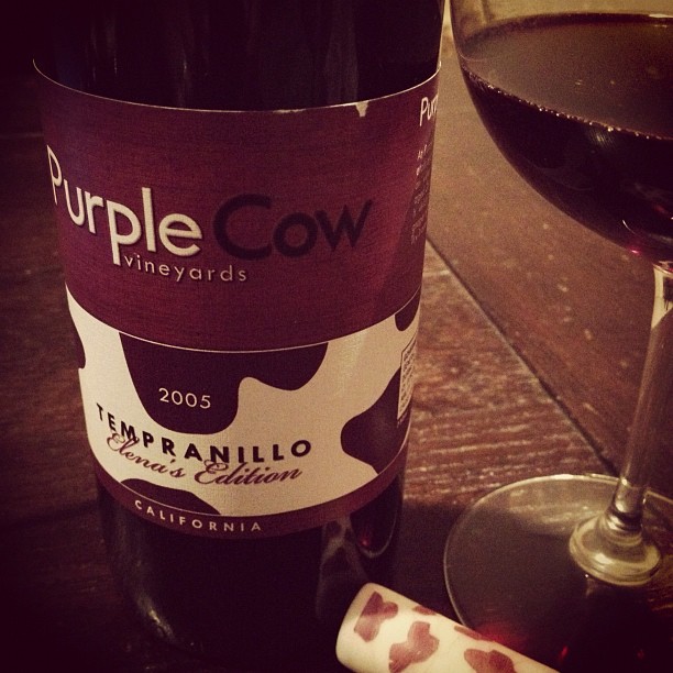 In the Glass: Purple Cow Tempranillo ’05