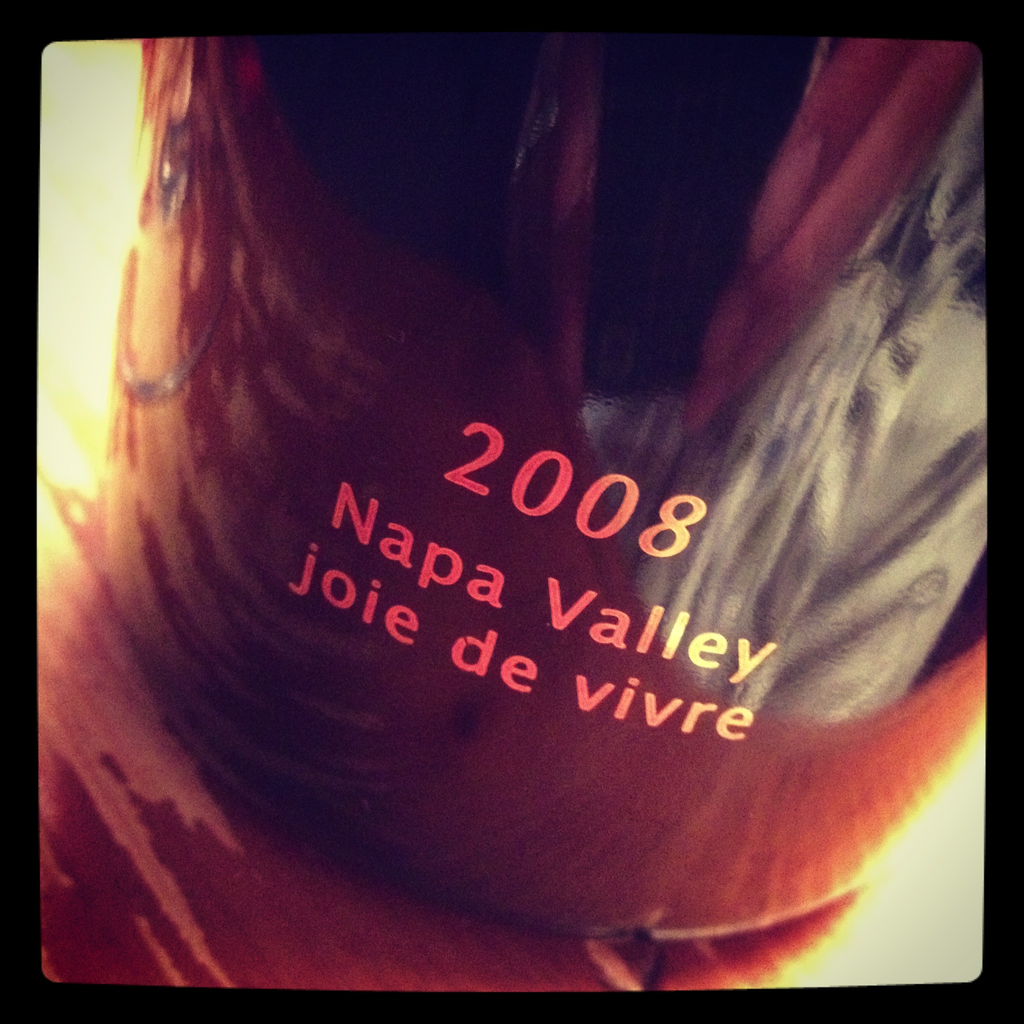 Jeff Gordon Joie de Vivre 2008: Live Twitter Tasting