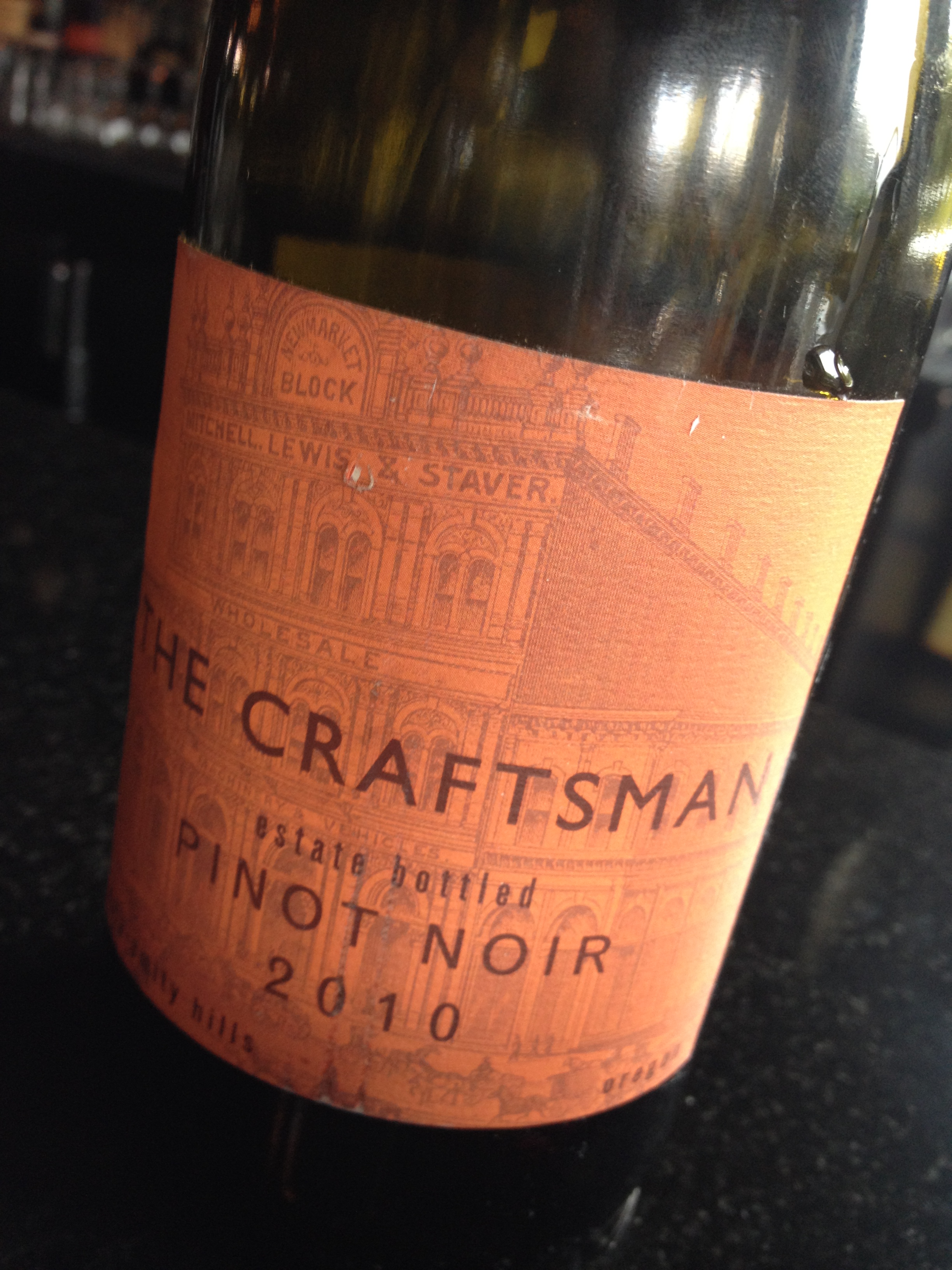 In The Glass: The Craftsman Pinot Noir 2010