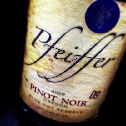 In The Glass: Pfeiffer Blue Dot Reserve Pinot Noir 2009